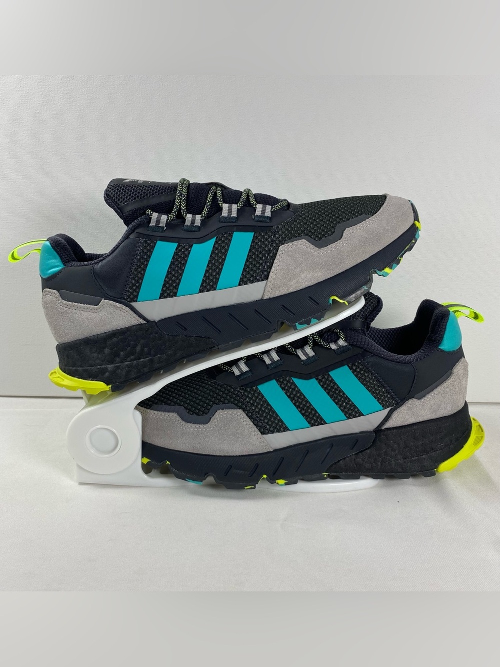 adidas ZX 1K Boost Mens 11.5 Black Mint Rush Solar Yellow GZ3543 Shoes